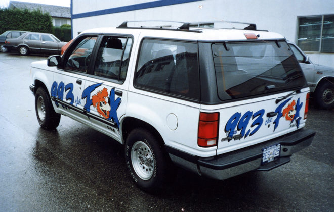 Mid 1990s Fox Radio Fleet Graphics