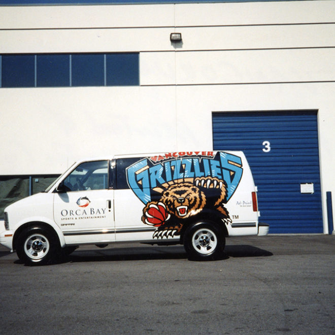 1996 Vancouver Grizzlies Fleet Graphics