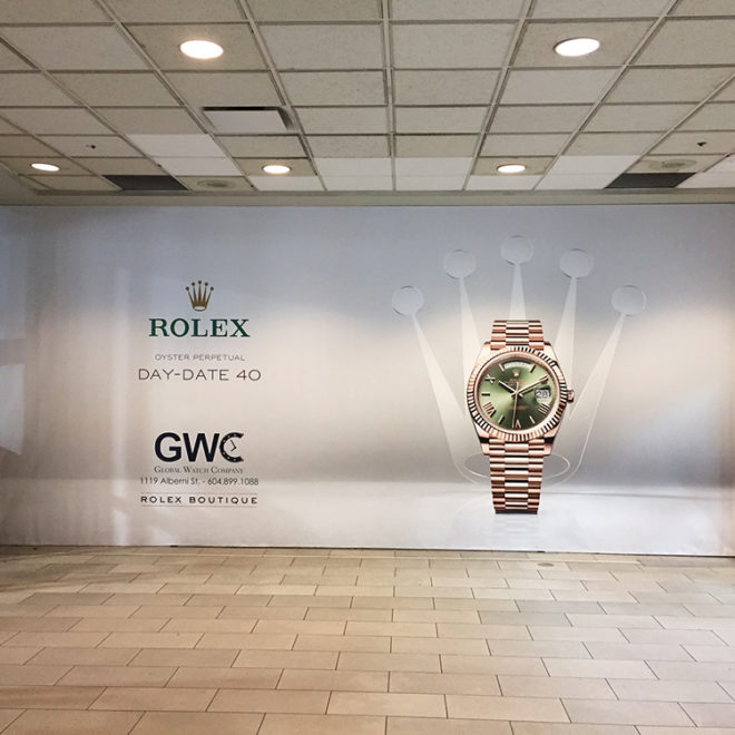 2017 Rolex Wall Graphics
