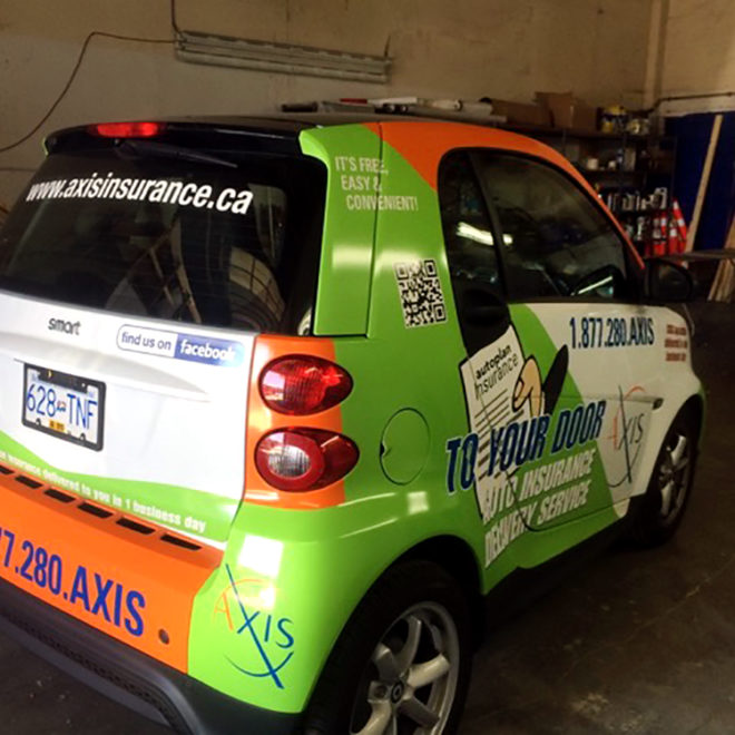 Axis Insurance Car Wrap 2015