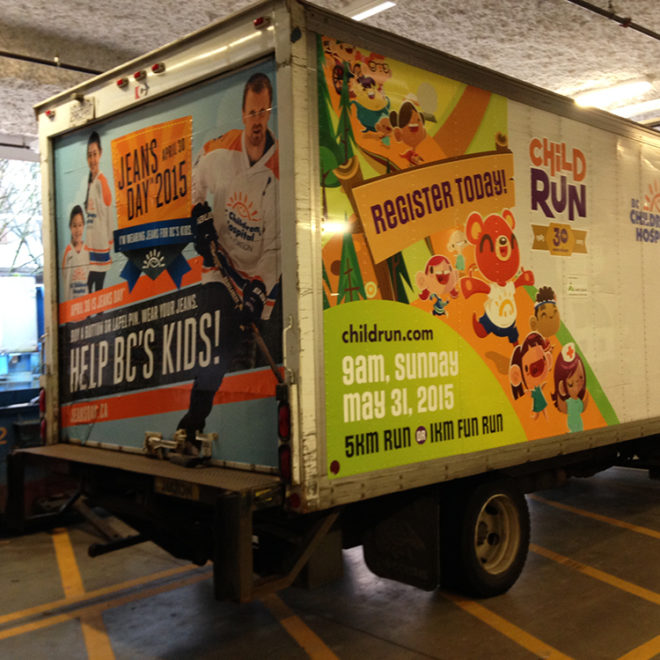 BC Childrens Hospital Truck Decals 2015