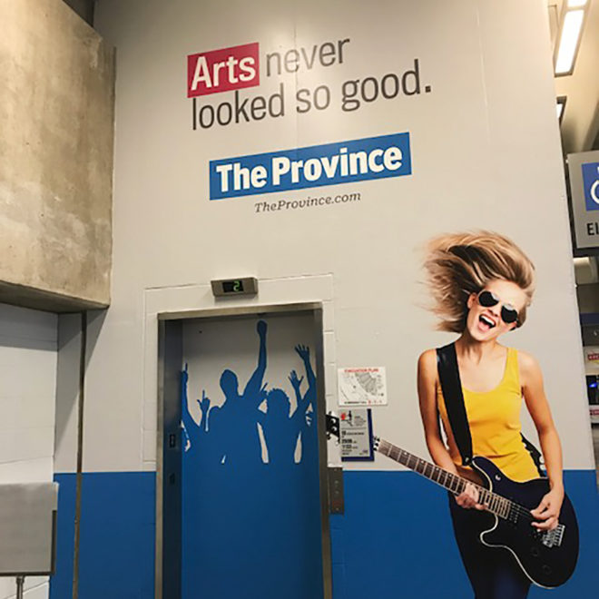 2017 The Province Wall Graphics