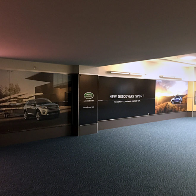 Clear Channel Land Rover Wall Graphics 2015