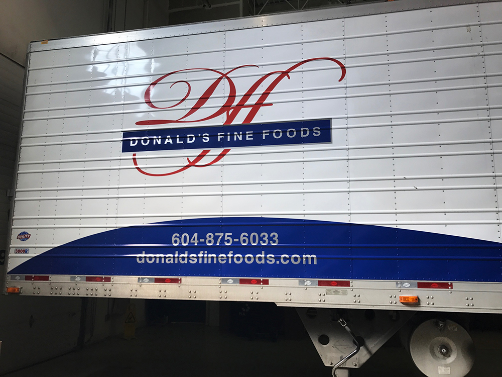 2017 Donald's Fine Foods Fleet Graphics