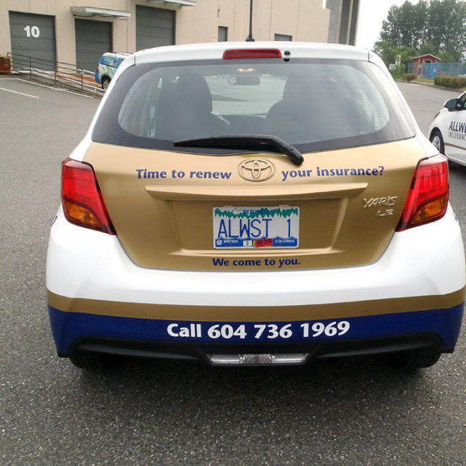 All West Insurance Vehicle Wrap 2015