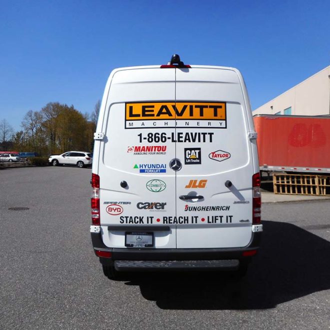 Leavitt Machinery Van Wrap