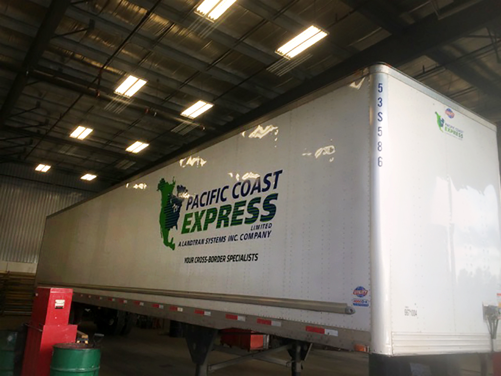 Pacific Coast Express Trailer Decals 2015