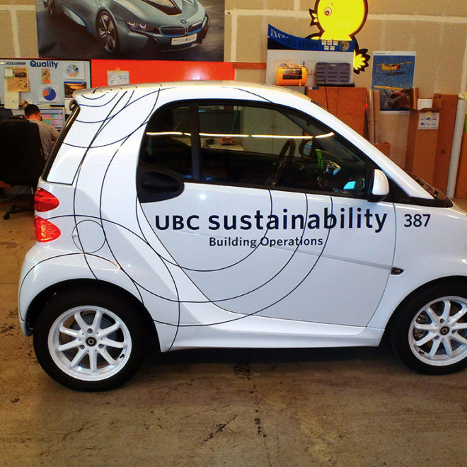 UBC Sustainability Fleet Graphics in 2015