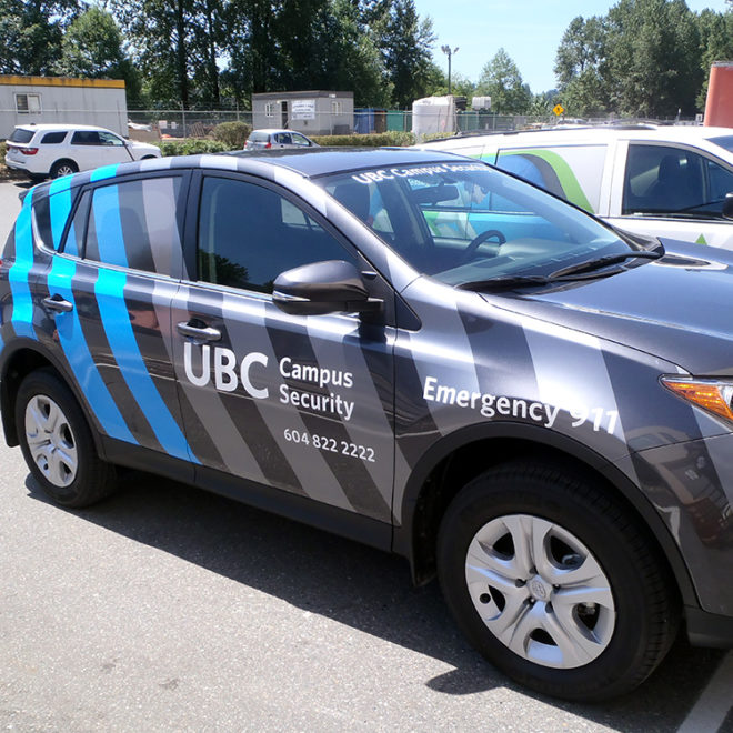 UBC Campus Security Vehicle Wrap 2015