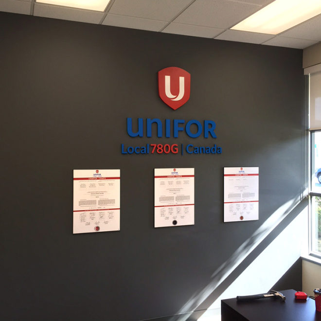 Unifor Signage 2015