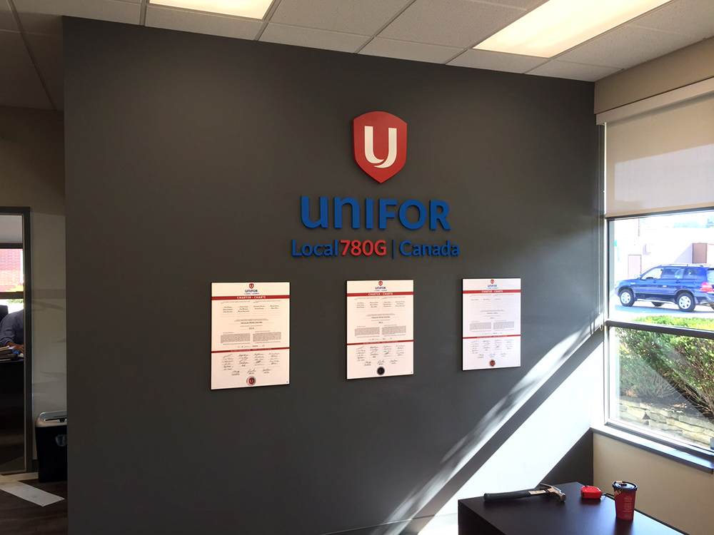 Unifor Signage 2015