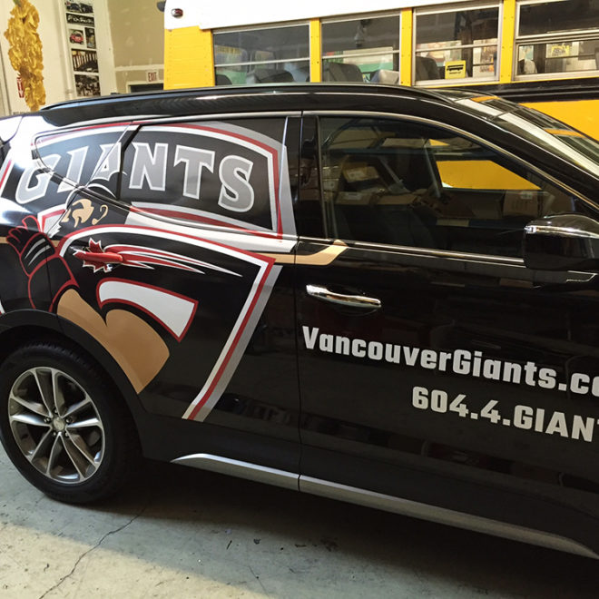 Vancouver Giants Santa Fe Vehicle Wrap 2016
