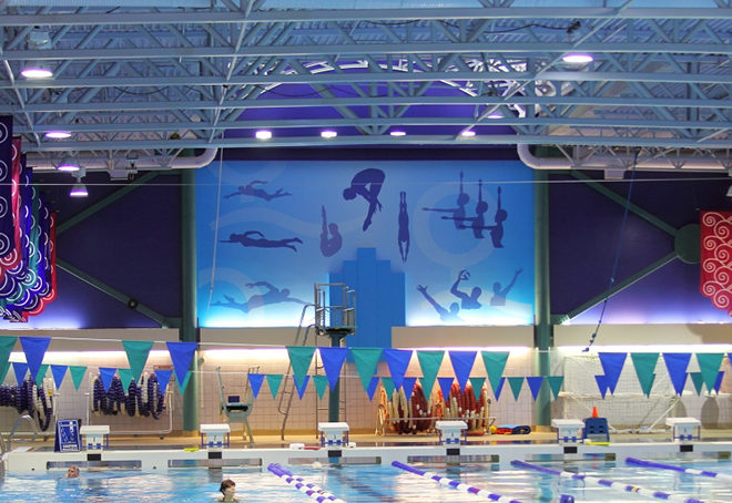 2014 Coquitlam Aqua Centre Wall Graphics